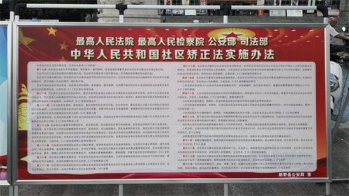 新野县公安局开展 社区矫正法 宣传活动