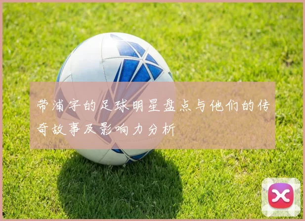 带浦字的足球明星盘点与他们的传奇故事及影响力分析
